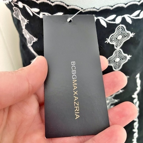 BCBG‎ MaxAzria Black White Embroidered Sundress NWT - Picture 4 of 12